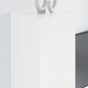 TV Veggskap 2 pcs Glanset Hvit 30 x 31 x 80 cm Konstruert tre