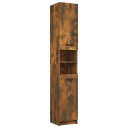 vidaXL Baderomsskap røkt eik 32x34x188,5 cm konstruert tre
