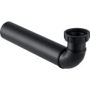 1,1/2" x 50 mm Tilkoblingsbøy svart PEH Geberit