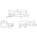 Terminaler for rekkewire syrefast   3 mm   Lite øye   6,35 mm   5,3 mm   56 mm   51 mm