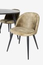 Venture Home   Spisegruppe Doris med 4 spisestoler Valleta   Svart