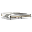  Sengeramme sonoma eik 200x200 cm konstruert tre og metall 8721012985230