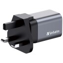 Verbatim GNC-35 GaN Lader 35W med USB-C og USB-A Hurtiglading Sort Mobillader