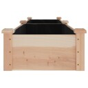 vidaXL Høybed med foring 240x45x25 cm heltre gran