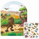 Stickersbok Dinosaur 23/70x30cm Tinka