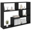 vidaXL Vegghylle Veggmontert Svart eik 95 x 20 x 69,5 cm