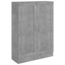 vidaXL Bokhylle betonggr? 82,5x30,5x115 cm sponplate