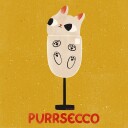 Purrsecco Plakat Plakat / 50x50cm