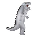 Ptit Clown Oppblåsbar Grå Dinosaurie Kostyme One size 23159