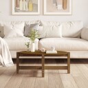 vidaXL Salongbord honningbrun 87x48x35 cm heltre furu