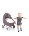 Smallstuff Doll Stroller Dark Rose