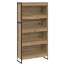  Bokskap 2 pcs Kunstnerisk Eik 80 x 30 x 155 cm Konstruert tre
