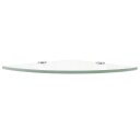 vidaXL Hj?rnehyller 2 stk med kromst?tter klart glass 35x35 cm