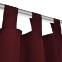 vidaXL 2stk Bordeaux Micro-Sateng Gardiner med Sløyfer 140 x 245 cm