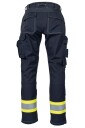 Tranemo Arbeidsbukse 6024 81 Marineblå/Gul Flammehemmende C52