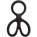 CalExotics Silikone Ball Spreader Penisring - Svart - Svart
