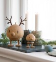 Hoptimist Small Reinsdyr Bumble Pyntefigur Eik Brun 9 cm