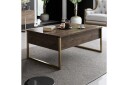 Luxe Soffbord 90x40 cm Brun/Gull - Hanah Home