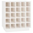 vidaXL Vinhylle hvit 55,5x34x61 cm heltre furu