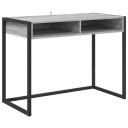 vidaXL Skrivebord Grå Sonoma 100 x 50 x 75 cm Konstruert tre