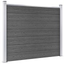 vidaXL Gjerdepanel WPC 180x146 cm svart