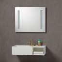 Loevschall Godhavn speil med LED lys & stikkontakt, 120x65 cm
