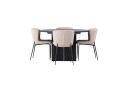 Venture Home Matilda Matgruppe 130 cm Rund med 4 Modesto Stoler Beige
