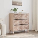 Finori Kommode Lusk 03A sonoma eik 80x38,5x87 cm 8721012449404