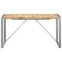 vidaXL Spisebord 140x70x75 cm grov heltre mango