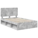 Sengestamme med hodegjerde Betong 120 x 190 cm Massiv furu