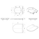 Vikingbad Aida Kompakt Rimless Vegghengt Toalett Hvit / Standard