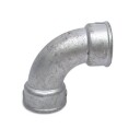 Galvanisert bøyning med muffe/muffe 1/2" kort