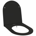  Rask Frigjøring Toalettsete Svart 44 X 36.4 3.4 Cm Duroplast