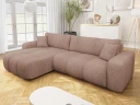Flo Sovesofa med sjeselong 3 seter   Brun