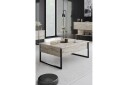Luxe Sofabord 90 cm - Beige/Svart