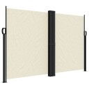  Uttrekkbar sidemarkise kremhvit 160x600 cm 4004625