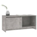 vidaXL TV-benk betonggrå 90x35x40 cm sponplate