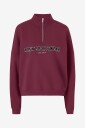 Aim'n - Collegegenser Varsity Sweat Half Zip - Rød