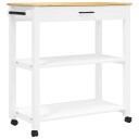  Kjøkkenvogn MONZA 84x40x90 cm heltre furu 376105