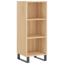 vidaXL Skjenk sonoma eik 34,5x32,5x90 cm konstruert tre