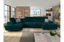 Reginia Sofa med Divan og Sjeselong 4 seter   Grønn