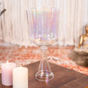 Meinl Sonic En. Csc7bcl Crystal Singing Chalices, Crown Chakra, 18cm, B3, Clear