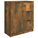 vidaXL Skjenk røkt eik 60x30x70 cm konstruert tre