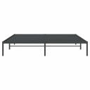 vidaXL Sengeramme i metall svart 200x200 cm