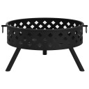 vidaXL Bålfat med ildrake 58 cm XXL stål