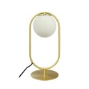 Dyberg Larsen French Collection Reims Bordlampe Messing/ Hvit