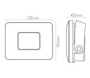 Flom Mini Grafitt m/Sensor 10W 4000K