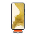 Samsung S22+ Silicone Cover with Strap Navy