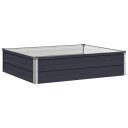 vidaXL Hevet Hagebed Antrasitt 100 x 80 x 24 cm kaldvalset stål