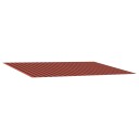 vidaXL Reserveduk til markise oransje og brun 450 × 350 cm Polyester